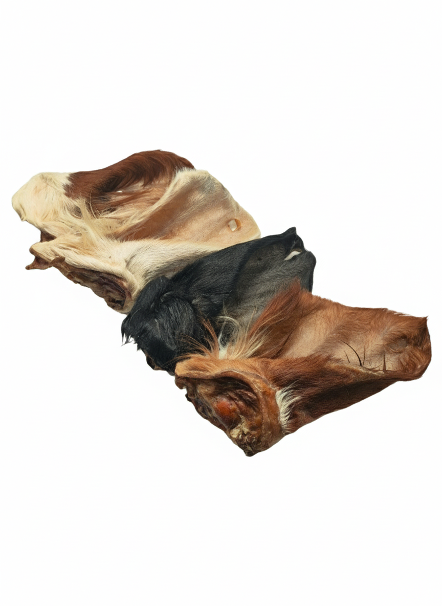 Rinderohren mit Fell und Muschel