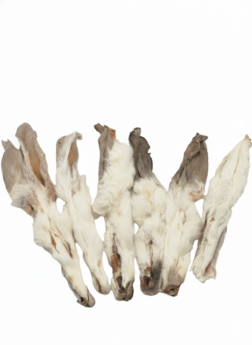 Kaninchenohren mit Fell